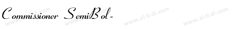 Commissioner SemiBol字体转换 Commissioner SemiBol字体转换